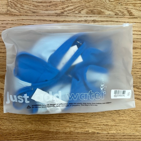 Cupshe Wrap Bralette & Spliced High Waist Bikini Set Blue Size Small NWT - Picture 13 of 14